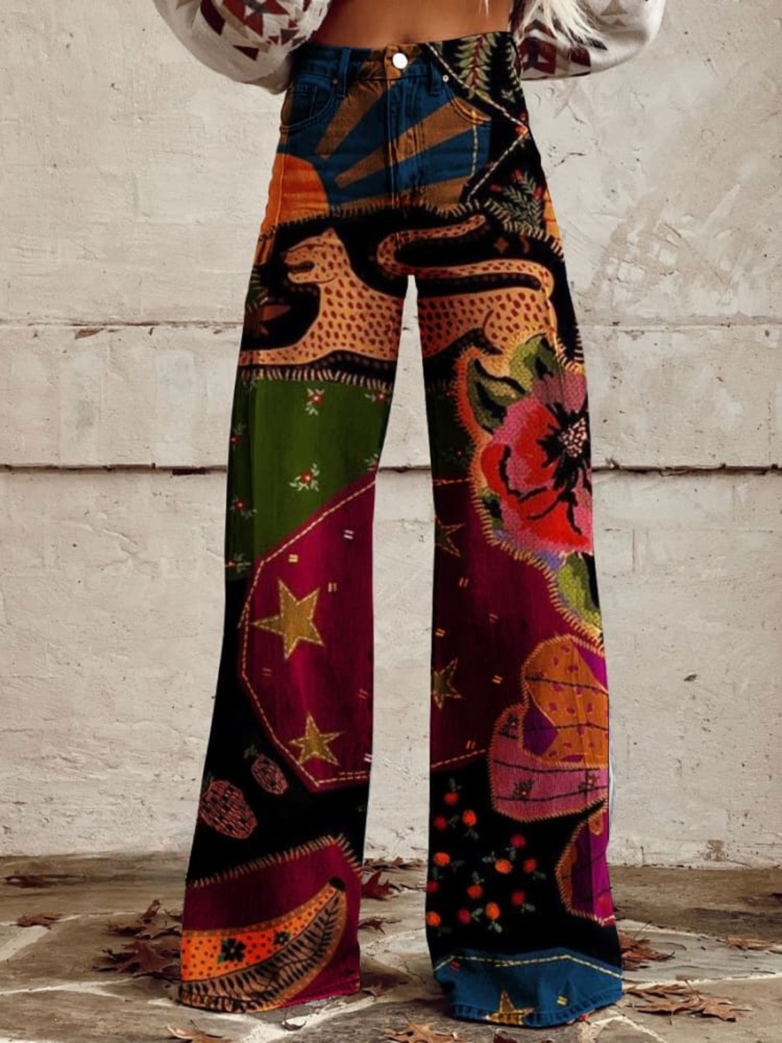 Boho Patchwork | Vintage Flared Jeans