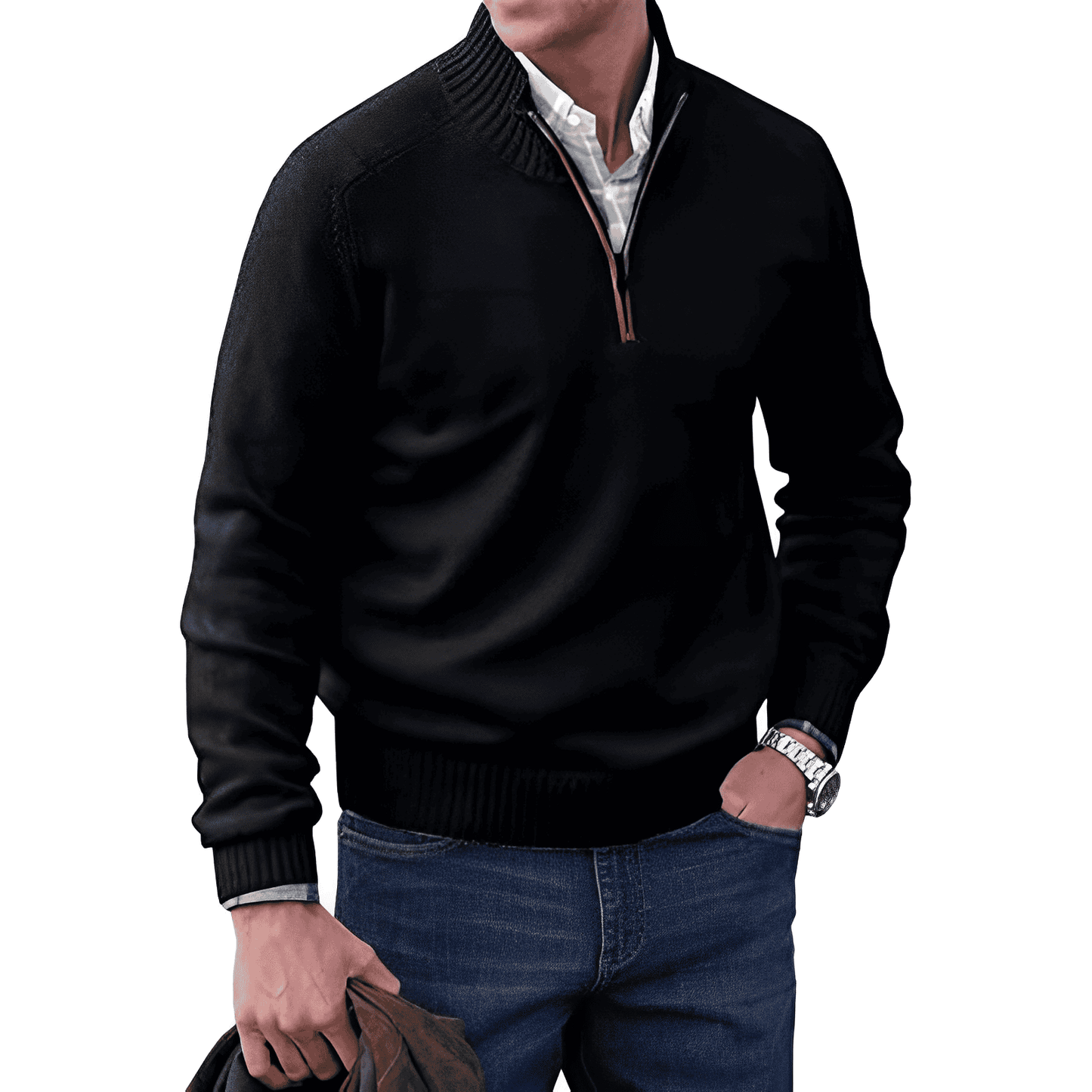 David | Elegant Zip Sweater