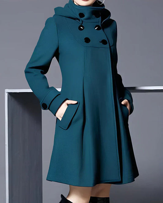 Monty | Elegant Hooded Wool Coat