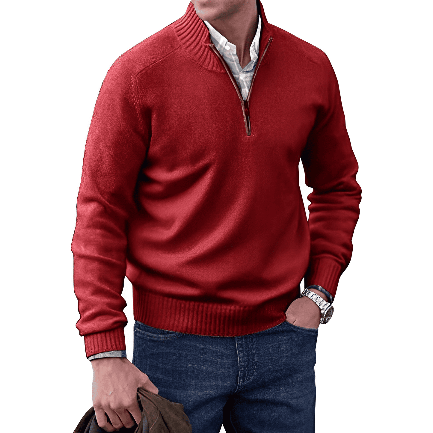 David | Elegant Zip Sweater